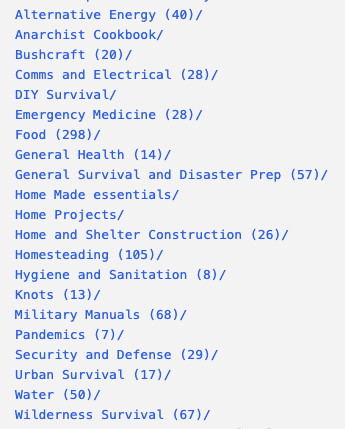Draft: Collection of DIY and Survival PDFs