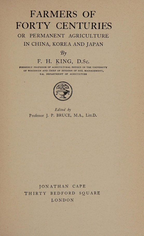 Farmers of Forty Centuries